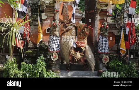 Traditional Balinese Barong dance - Ubud, indonesia Stock Video Footage ...