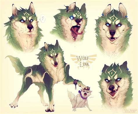 Wolf Link Coloured Sketches [Fanart] | Zelda Amino