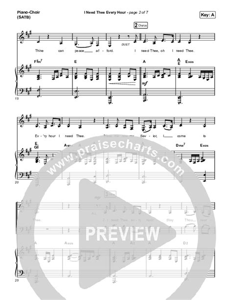 I Need Thee Every Hour Sheet Music PDF The Worship Initiative Shane