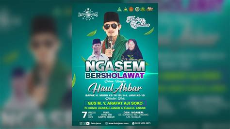 Live Ngasem Bersholawat Bersama Majelis Janur Gus M Y Arafat