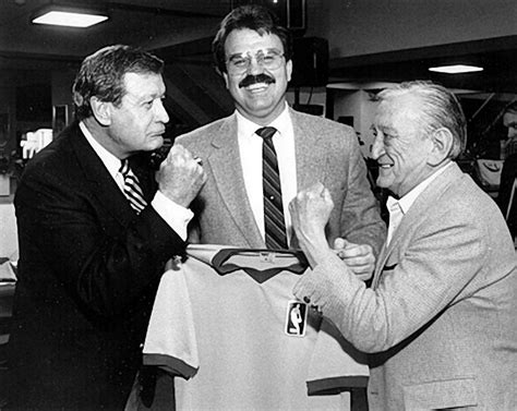 Lakers vs. Celtics Pictures: Announcers Chick Hearn and Johnny Most