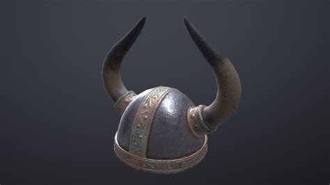 Low Poly Viking Helmet 3d Model Cgtrader