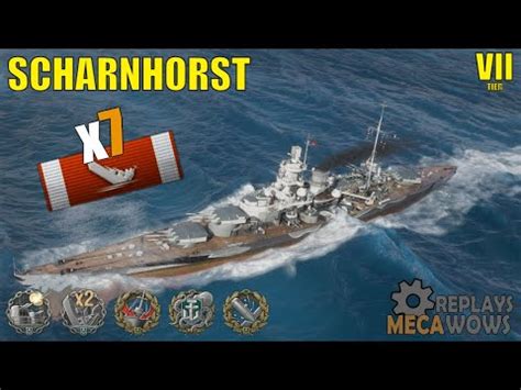 Battleship Scharnhorst Kills K Damage World Of Warships