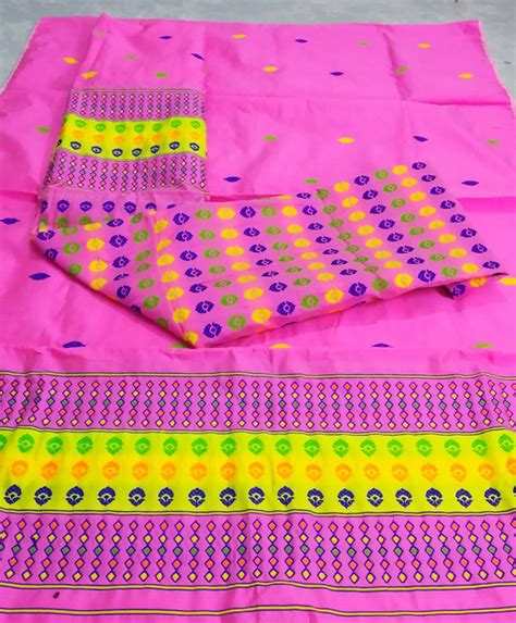 Eagle Handmade Silk Assam Handloom Mekhela Sador Size Chador M