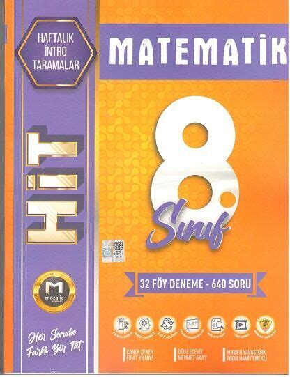 Mozaik Yayınları 8 Sınıf Matematik Hit 32 lı Deneme Komisyon