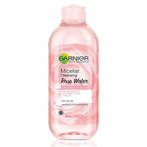 Jual Garnier Micellar Cleansing Water Pink Blue Bipase Oil Vit C Rose Water 400 Ml