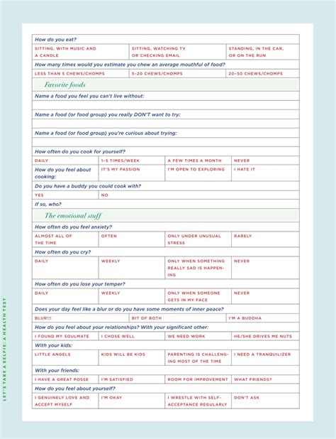 Free Printable Health Quizzes Free Templates Printable