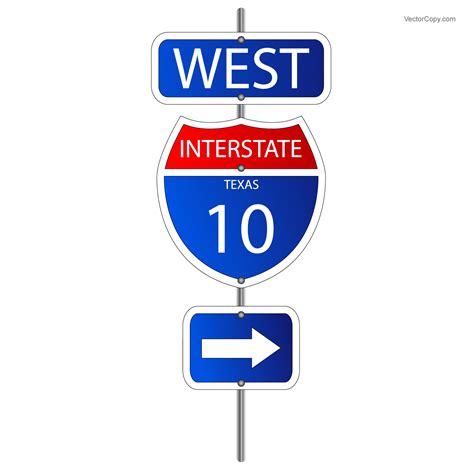 Interstate Sign Vector Free At Vectorified Collection Of