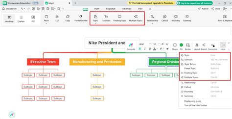 Nike Organizational Structure Sept Updated