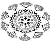 Coloriage Mandala En Forme De Coeur Floral Et Motifs Varies JeColorie