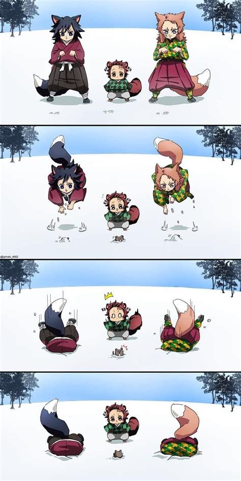 Kimetsu No Yaiba Doujinshi Fanart Chibi Phim Hoạt Hình Anime