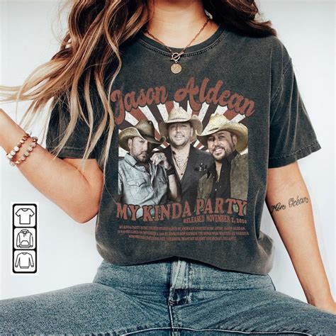 Jason Aldean Merch Music Shirt My Kinda Party Album Country Etsy