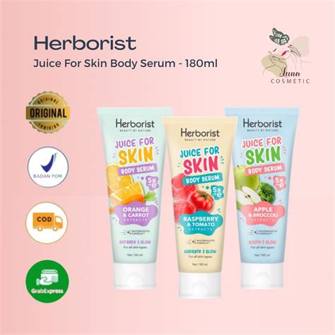 Jual Herborist Juice For Skin Body Serum 180ml Shopee Indonesia