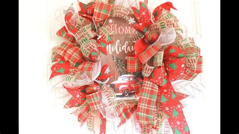 Beautiful Christmas Dollar Tree Wreath For 1100 Easy Diy Bow