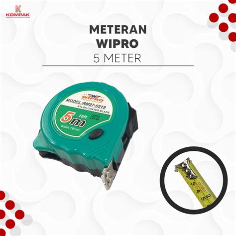 Jual Meteran Wipro 5 Meter Meteran Tukang Roll Meter Panjang Rm 97