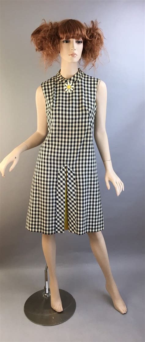 Vintage 1960s Mod Gingham Gem