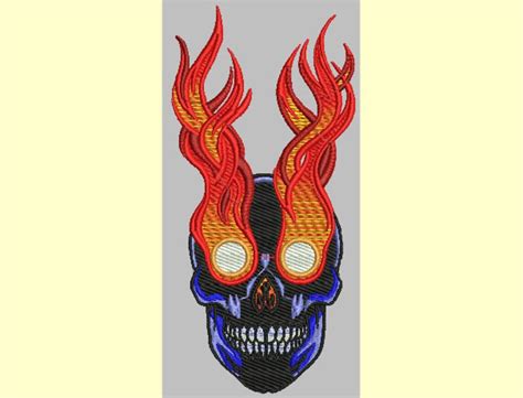 Ghost Rider Embroidered Felt Patch 315x669 Etsy