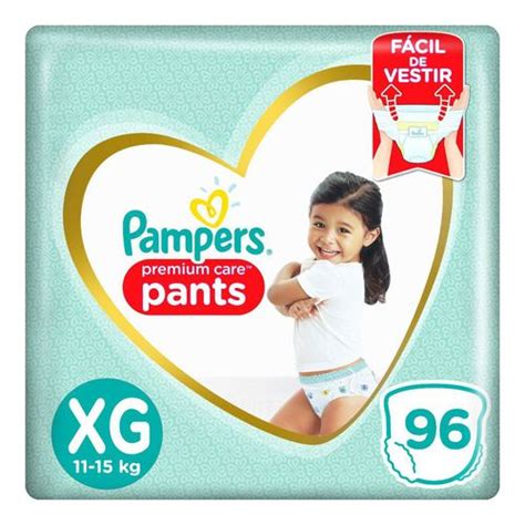 Fralda Pampers Pants Premium Care XG 96 Unidades em Promoção na Americanas