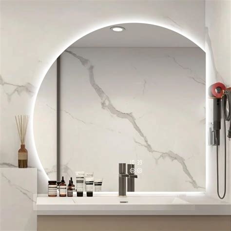 Amazon Semicircle Led Bathroom Mirror Decorative Vanity Mirror