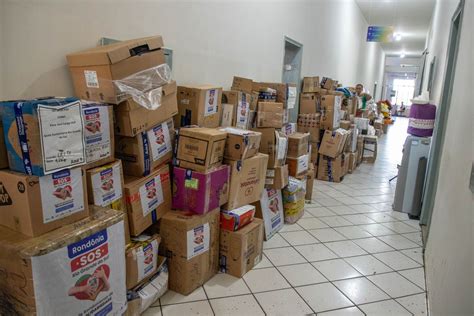 Prédio do Relógio segue como ponto de coleta para doações às vítimas da