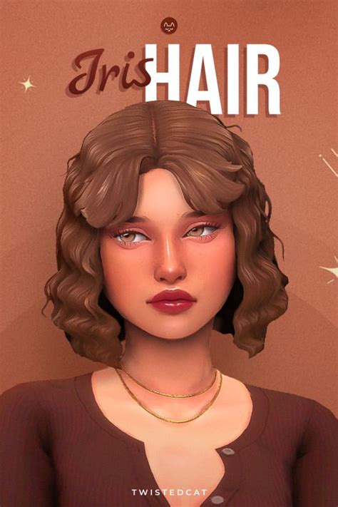 Iris Hair By Twisted Cat Sims Hair Sims Mod Hair