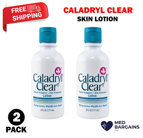 Caladryl Clear Skin Lotion Protectant Itch Relief 6oz Topical Analgesic 2 Pack 301875466060 Ebay