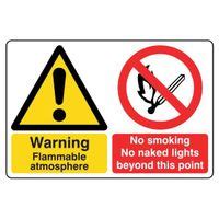 Shop Lasting Impressions Warning Flammable Atmosphere No Smoking