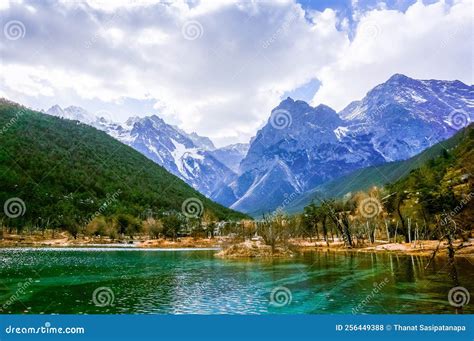 Blue Moon Valley Baishui River Landscape And Jade Dragon Snow Mountain