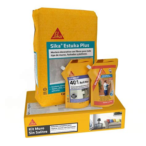 KIT MURO SIN SALITRE SIKA 3 PIEZAS The Home Depot México