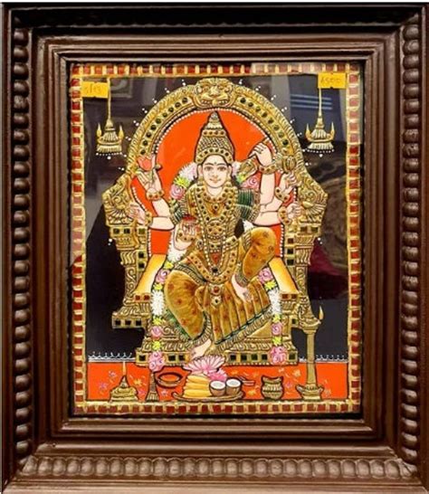 Angala Parameswari Traditional Tanjore Painting With Frame | Etsy