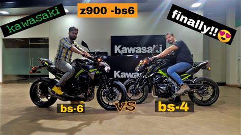 Finally Kawasaki Z900 Bs6 Is Here😍 Z900 Bs6 Vs Bs4 Kawasaki Z900 Price Z900 Kawasaki 2020