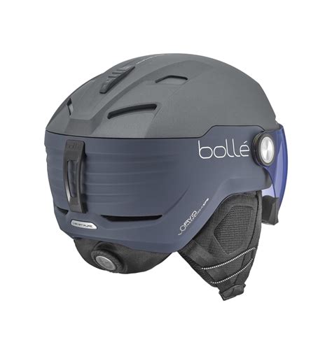 Bollé V Ryft Pure Ski Helmet Grey Matte Photochromic Blue Alpinstore