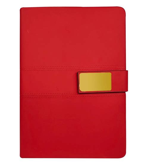 Perfect Bound Pu Leather Cover Gsm Red Office Executive Diary A At