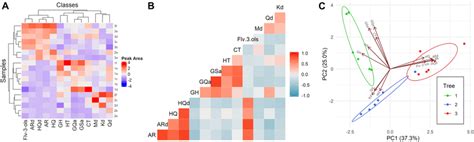 Analysis Of The Classes Of Phenolic Compounds Identified Heatmap From