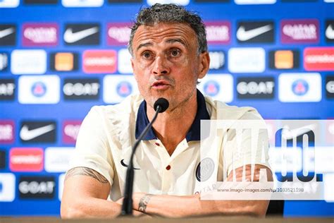 August 18 2023 Poissy France France Luis ENRIQUE Of PSG During A