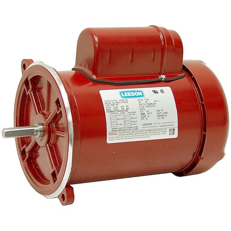 1 2 HP 1725 RPM 115 230 Volt AC 48Y TEFC Poultry Feed Auger Motor