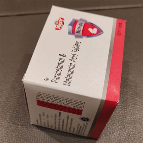 Mefenpa Paracetamol Mefenamic Acid Tablets At Rs 102 7 Box Mefenamic