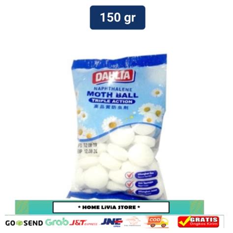 Jual Dahlia Napthalene Kamper Moth Ball 150 Gr Shopee Indonesia