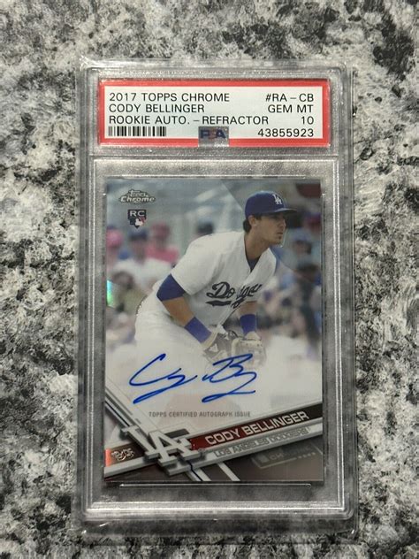 Cody Bellinger Topps Chrome Ra Cb Rookie Auto Refractor