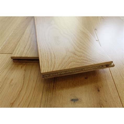 150mm Lacquered Engineered Natural Oak Wood Flooring 198m²