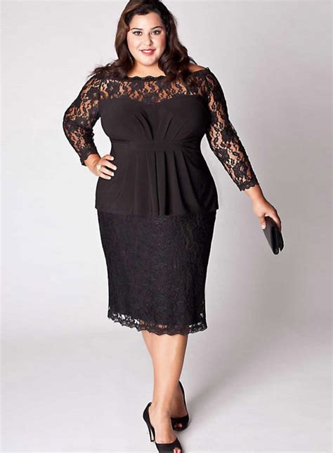 Fall Cocktail Plus Size Dresses 2018 Pluslookeu Collection