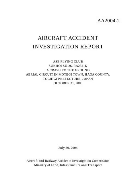 (PDF) AIRCRAFT ACCIDENT INVESTIGATION REPORT - mlit.go.jp - DOKUMEN.TIPS