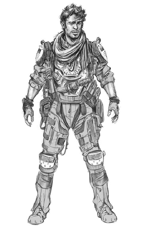 Body Armor from Titanfall 2 | Character design, Concept art characters ...