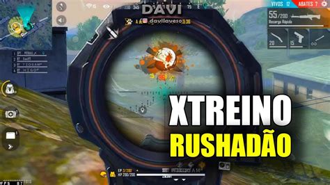 JOGANDO XTREINO RUSHANDO FREE FIRE YouTube