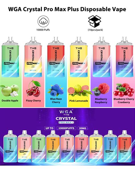 Wga Crystal Pro Max Plus Vape 10000 Puffs Sale Vapesourcing