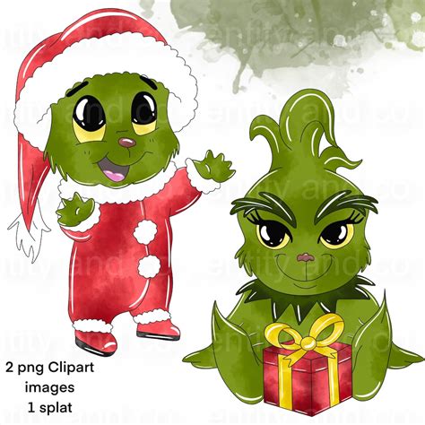 Baby Grinch The Grinch Who Stole Christmas Grinch Png Grinch Watercolor