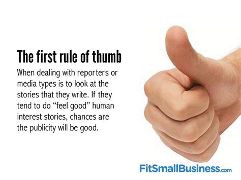 The First Rule Of Thumb