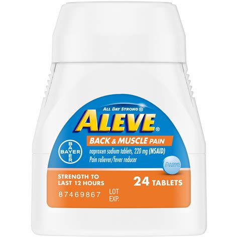 Aleve, Back & Muscle Pain Relief, Naproxen Sodium Tablets | Pick Up In