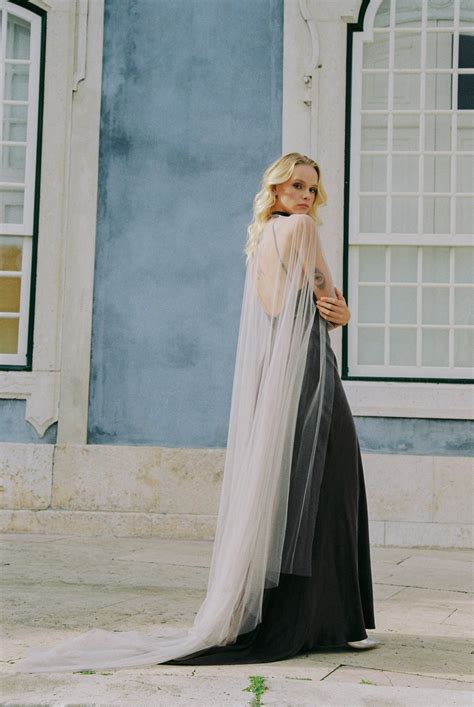 Bridal cape tulle – Sumarokova Atelier