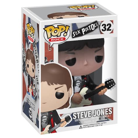 Funko Pop Rock Sex Pistols Steve Jones 32 Original Colecionavel Moça do Pop Funko Pop é aqui